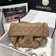 Chanel vintage beige flap bag  - 4