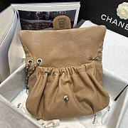 Chanel vintage beige flap bag  - 3