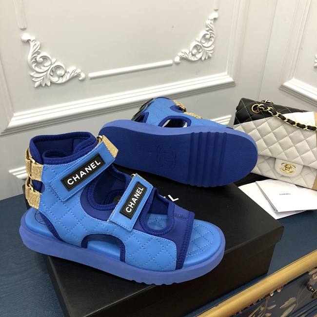 Chanel sandal in blue - 1