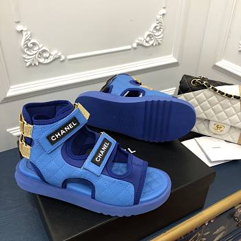 Chanel sandal in blue