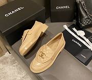 Chanel Flat Loafers White / Black / Beige  - 3