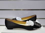 Manolo Blahnik Black Flat Loafers - 4