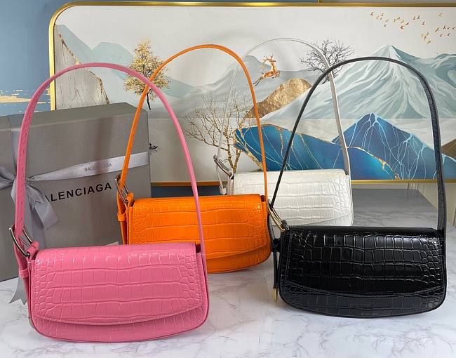 Balenciaga ghost bag in orange/ black/ white / pink  - 1