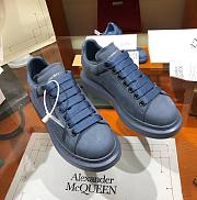 ALEXANDER MQUEEN Platform Trainers in Blue - 1