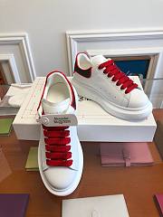 ALEXANDER MQUEEN Platform Trainers in Red - 6