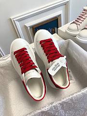 ALEXANDER MQUEEN Platform Trainers in Red - 5