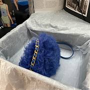 Chanel Shearling Lambskin Blue - 5