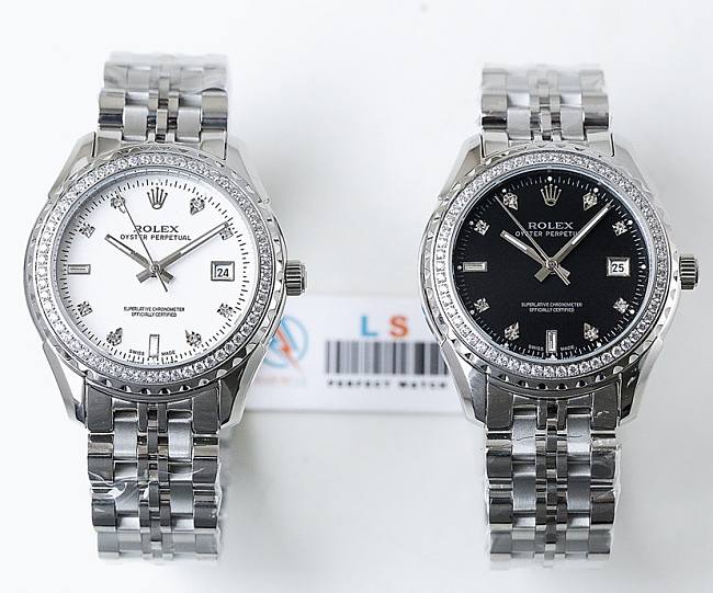 Rolex Watch Black/ White 40mm - 1
