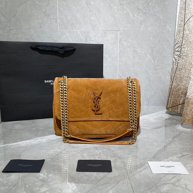 YSL Niki suede brown 28cm - 1