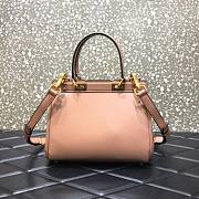 Valentino Garavani Small Rockstud Alcove beige Leather Bag - 6