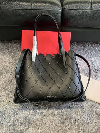 Valentino Garavani Beehive black tote bag