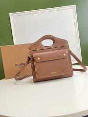 Burberry large brown pocket bag - 1