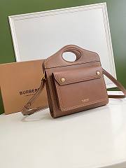 Burberry large brown pocket bag - 6