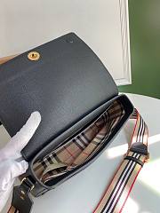 Burberry Note Vintage Check Crossbody All Black Bag - 4