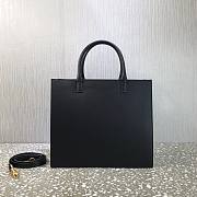 Valentino Leather Vlogo Walk Tote Bag in Black - 5
