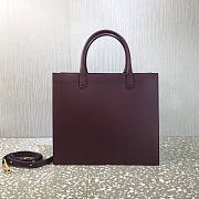 Valentino Leather Vlogo Walk Tote Bag in Red - 5