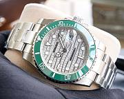 Rolex 40mm silver - green - 3