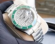 Rolex 40mm silver - green - 2