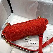 Chanel flap bag red crossbody  - 5