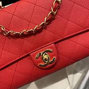 Chanel shoulder flap bag AS1459 in red - 3