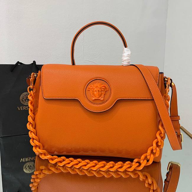 Versace La Medusa Large Handbag in orange 35cm - 1