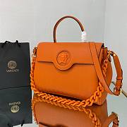 Versace La Medusa Large Handbag in orange 35cm - 6