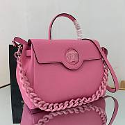 Versace La Medusa Large Handbag in pink 35cm - 4