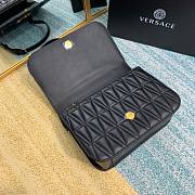 Versace Virtus Quilted Napa Evening Bag - Black - 3