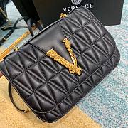 Versace Virtus Quilted Napa Evening Bag - Black - 4