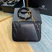 Versace Virtus Quilted Napa Evening Bag - Black - 5