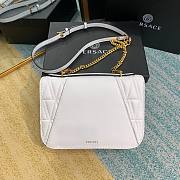 Versace Virtus Quilted Napa Evening Bag - White - 3