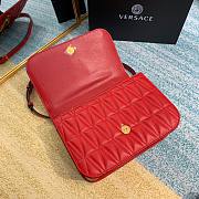 Versace Virtus Quilted Napa Evening Bag - Red - 3