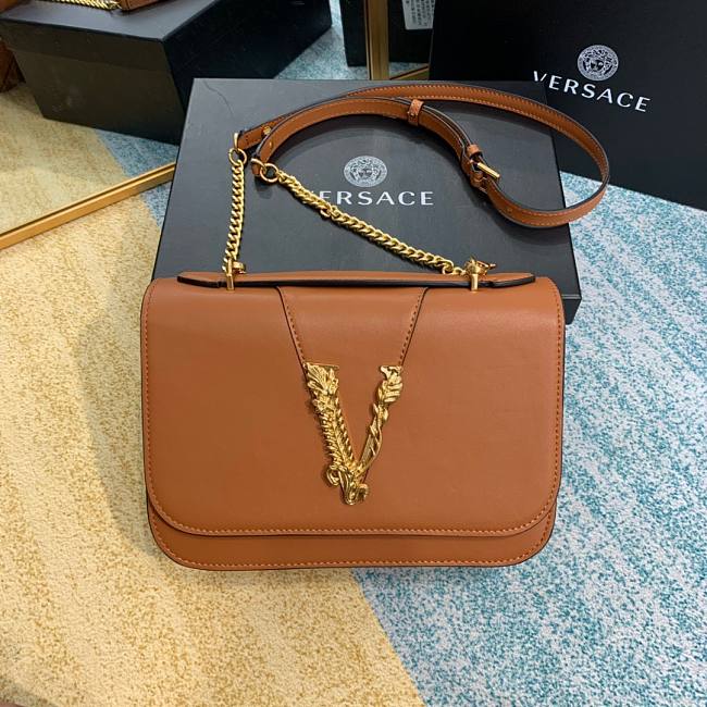 Versace Virtus Shoulder bag in Brown  - 1