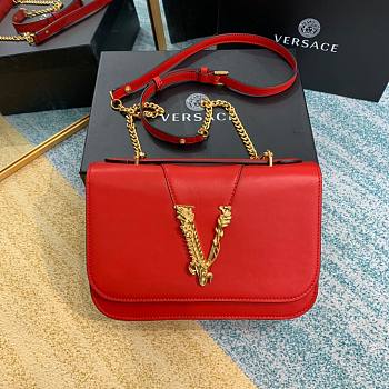 Versace Virtus Shoulder bag in Red