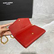 YSL uptown shoulder bag red - 3