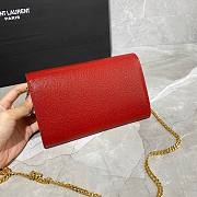 YSL uptown shoulder bag red - 4