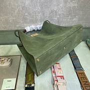 Fendi Peekaboo in green leather 42cm - 6