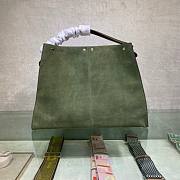 Fendi Peekaboo in green leather 42cm - 4