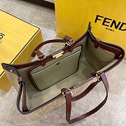 Fendi FF Peekaboo X-tote bag in yellow 41cm - 3