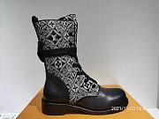 LV black monogram high boots  - 2