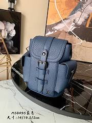 Christopher XS Taurillon Leather Blue m58495 - 1