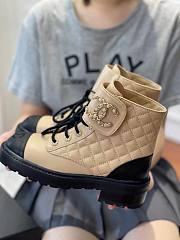 Chanel beige CC boots  - 6