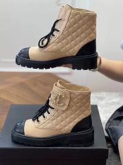 Chanel beige CC boots  - 4