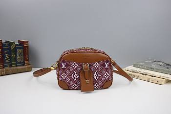 Louis Vuitton Deauville Mini Monogram Red M45528