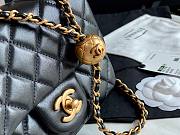 Chanel Lambskin & Gold-Tone Small Metal Flap Bag Black 13cm - 2