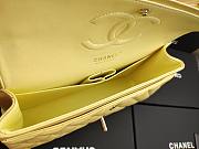 Chanel classic flap caviar leather bag gold hardware yellow 25cm - 2