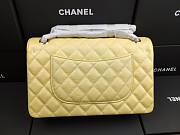 Chanel classic flap caviar leather bag gold hardware yellow 25cm - 3