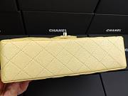 Chanel classic flap caviar leather bag gold hardware yellow 25cm - 4