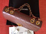 Chanel large flap bag gold 24k red - 6