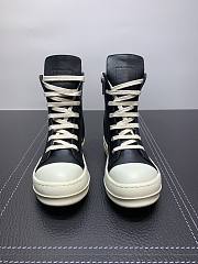 Rick Owens DRKSHDW Canvas High Top Leather  - 2